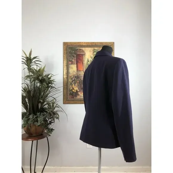 Tahari Arthur S Levine Women Jacket 10 Long Sleeve Clueless Preppy Office Siren - Picture 4 of 11